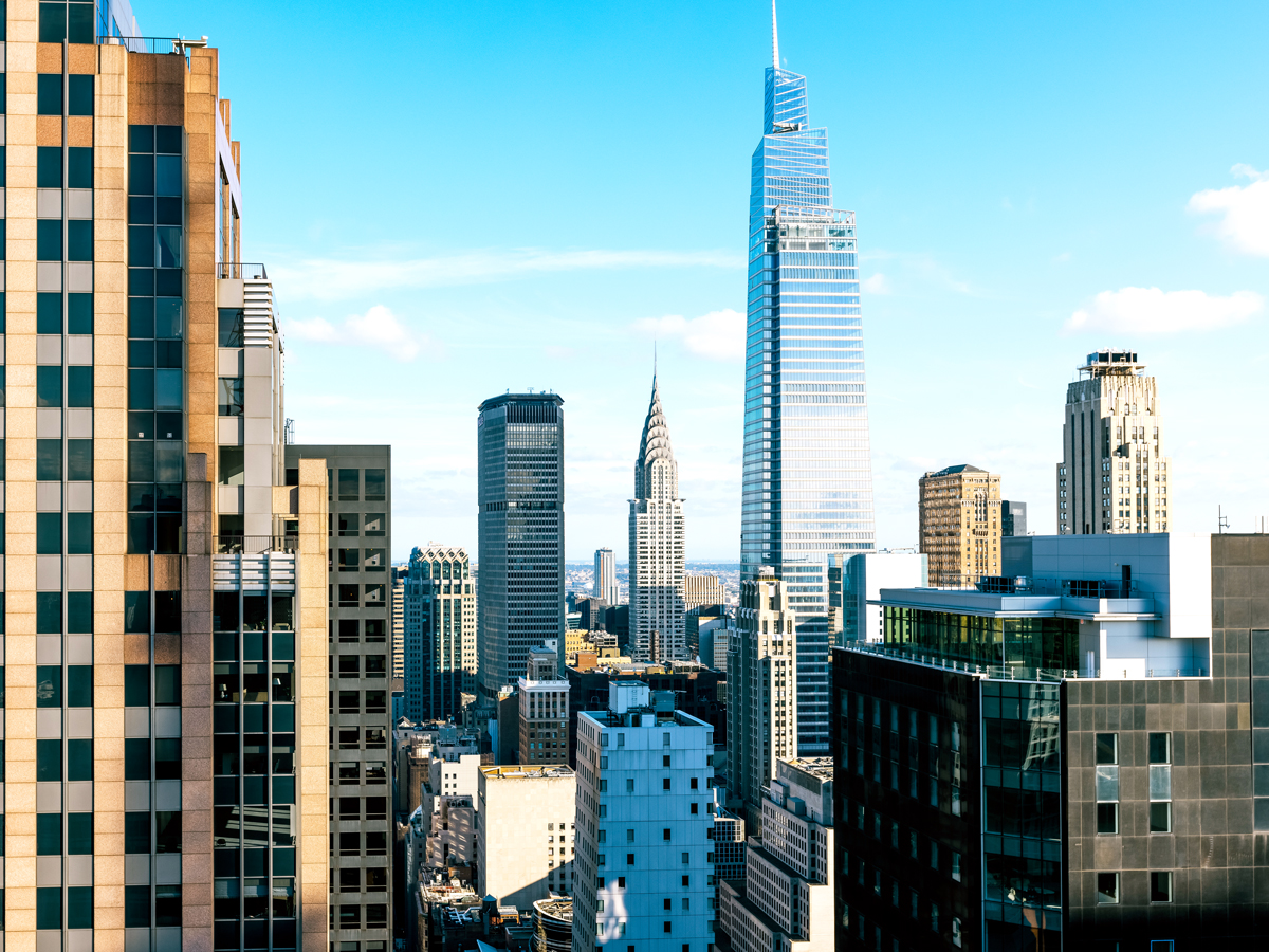 View of One Vanderbilt Avenue amid skyscrapers of midtown Manhattan
