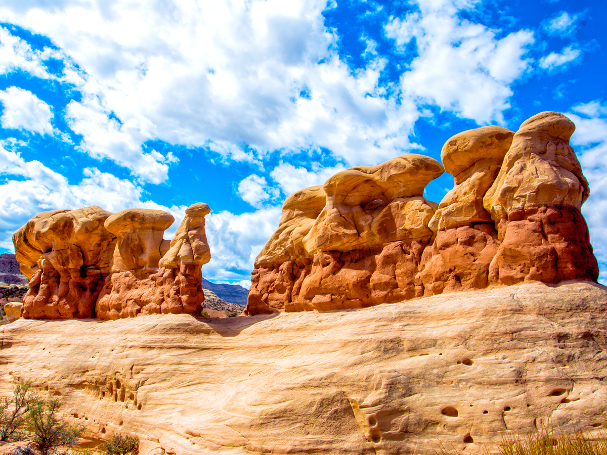 Hoodoo rock formations in Bryce Canyon National Park, Utah