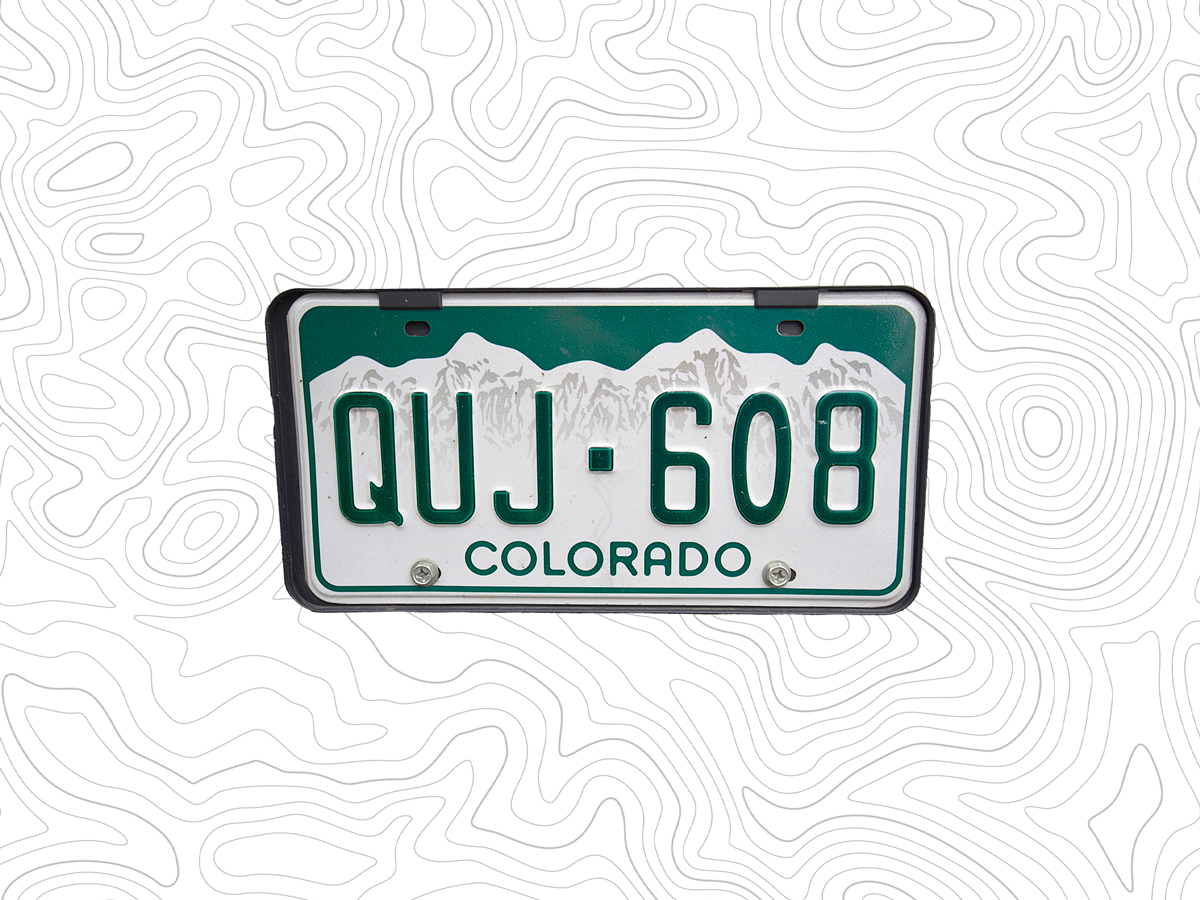 Colorado license plate