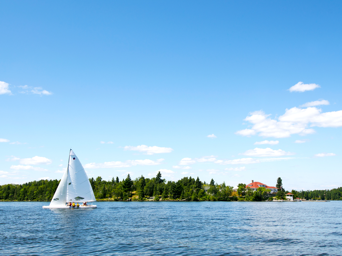 Sailboat on Lake of the Woods