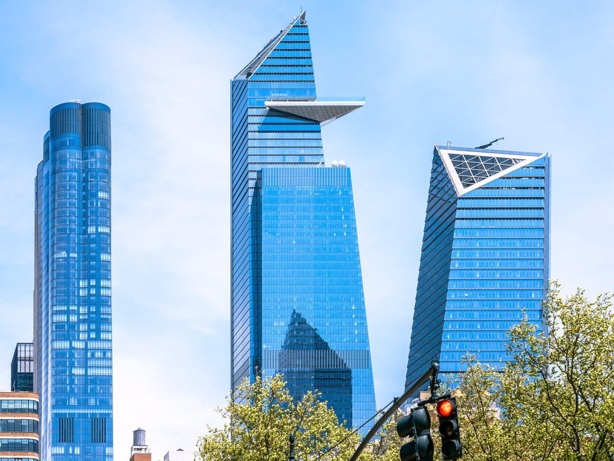 30 Hudson Yards with Edge observation deck protruding from 100th floor