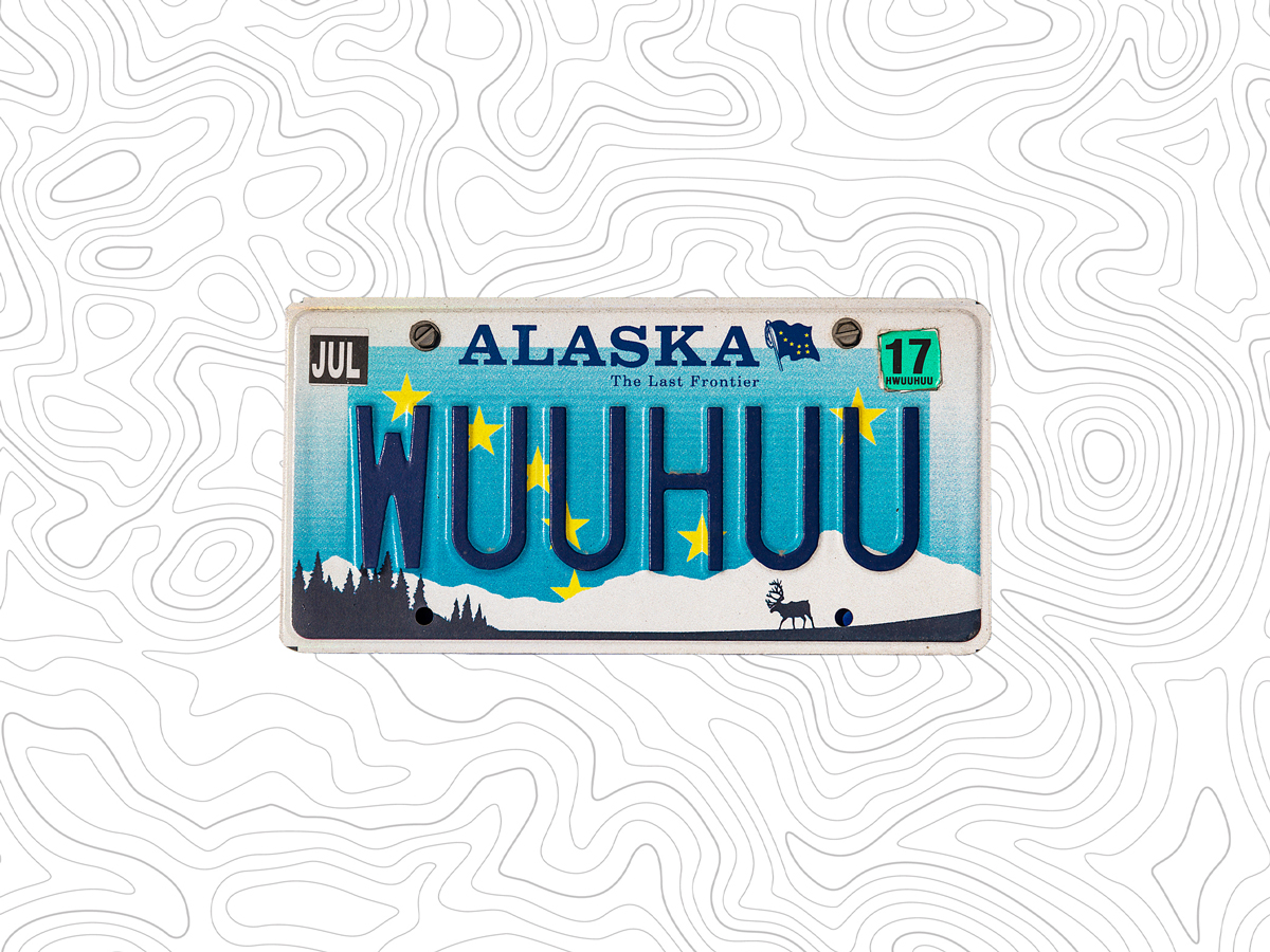 Alaska license plate