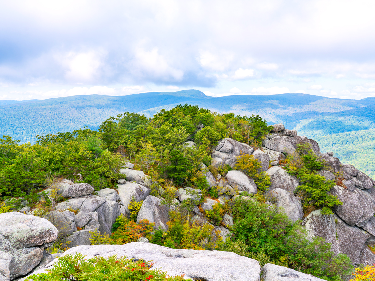 Mountain lookout at Shenandoah National Park in Virginia