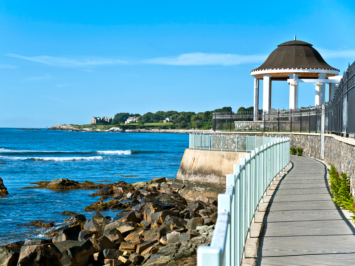 Cliff Walk in Newport, Rhode Island
