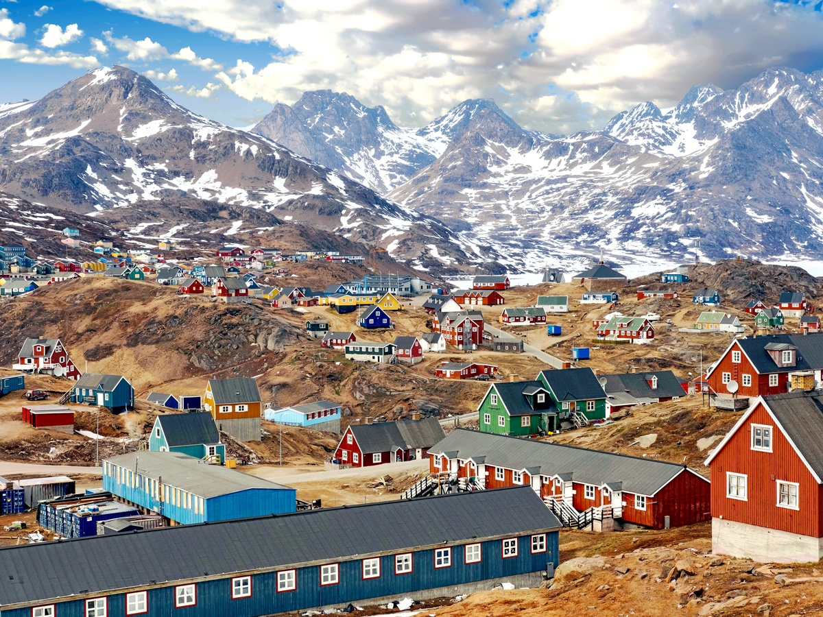 Overview of Tasiilaq, Greenland