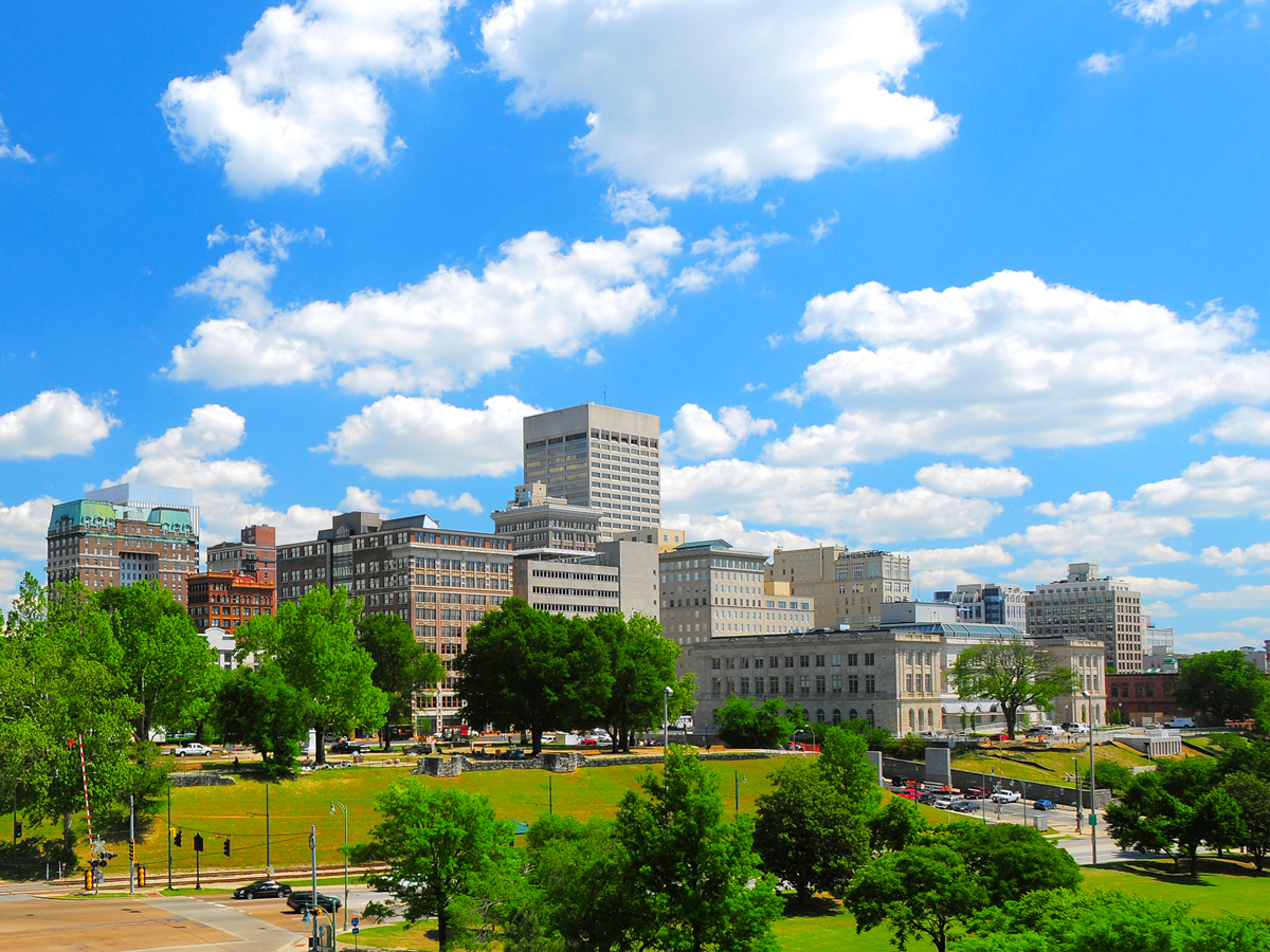 Skyline of Memphis, Tennessee 