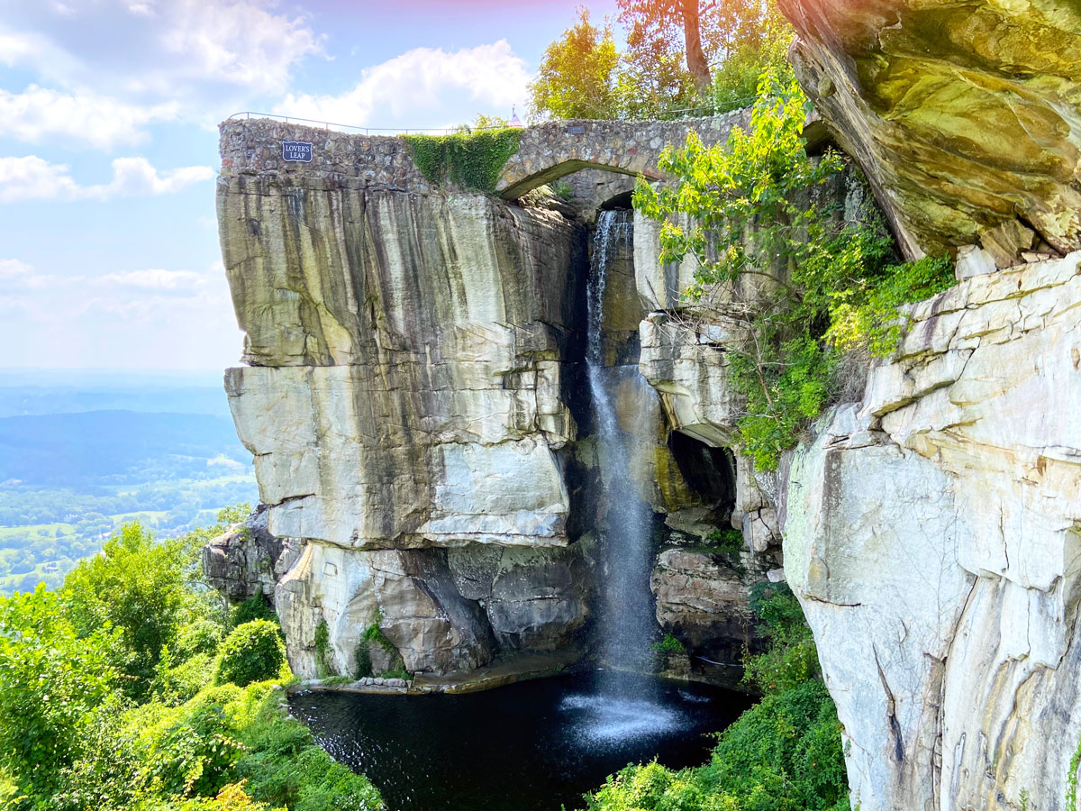 Waterfall on Lookout Mountain in Georgia