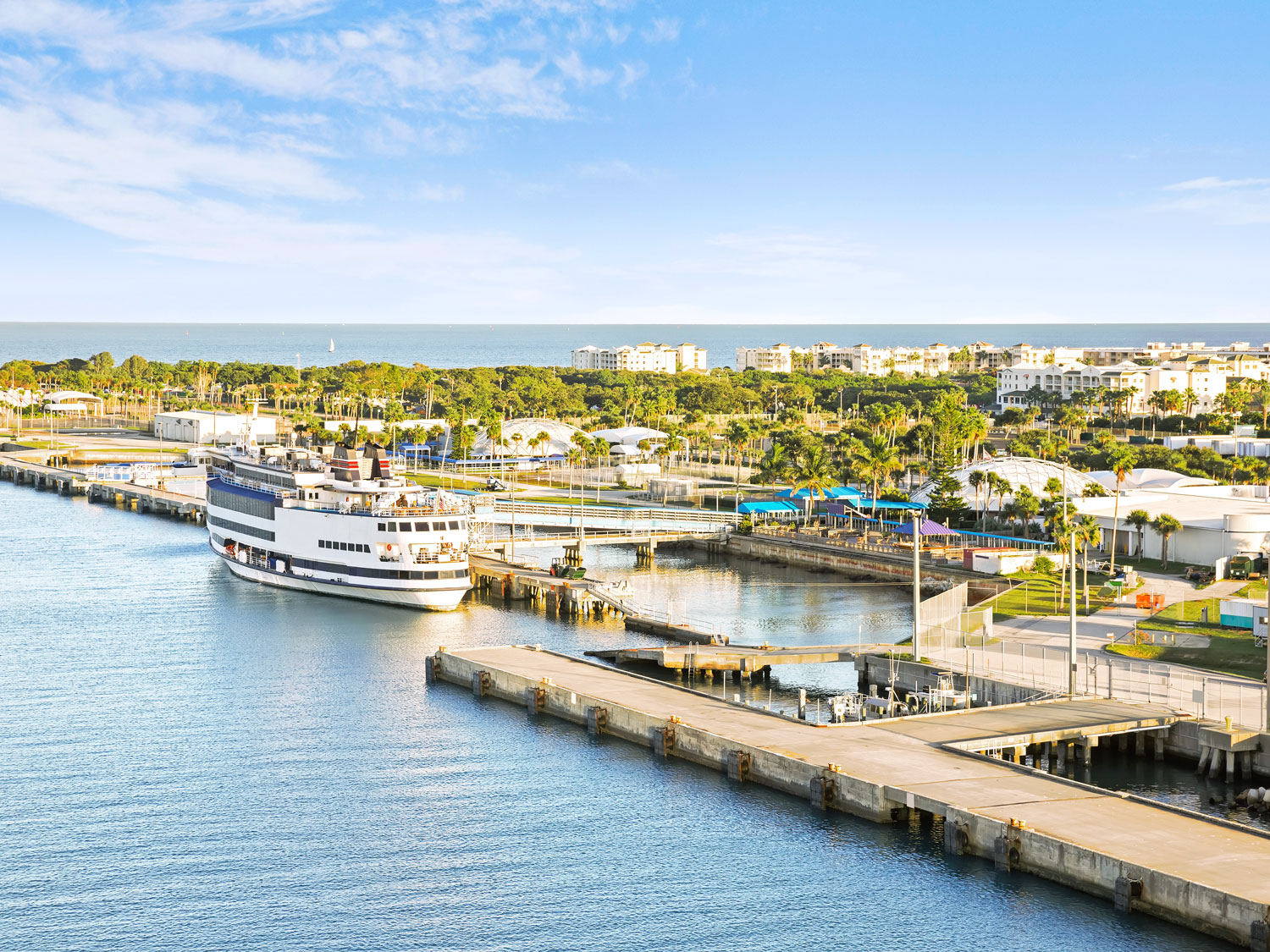 Aerial view of Florida's Port Canaveral
