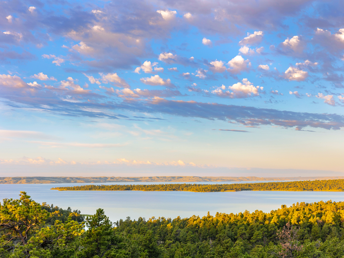 Overview of Fort Peck Lake in Montana