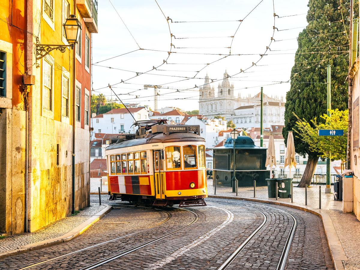 Streetcar in Lisbon, Portugal
