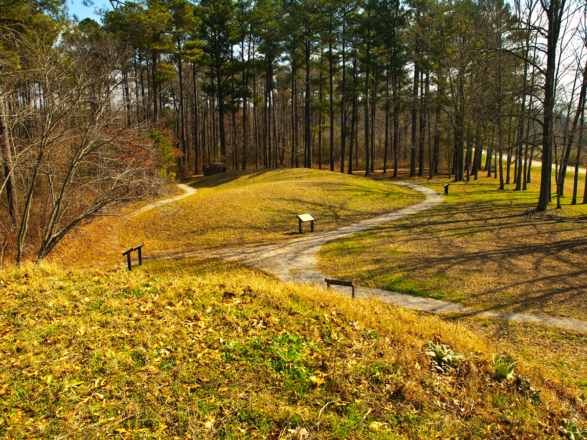 Interpretive signs along the Natchez Trace Trail