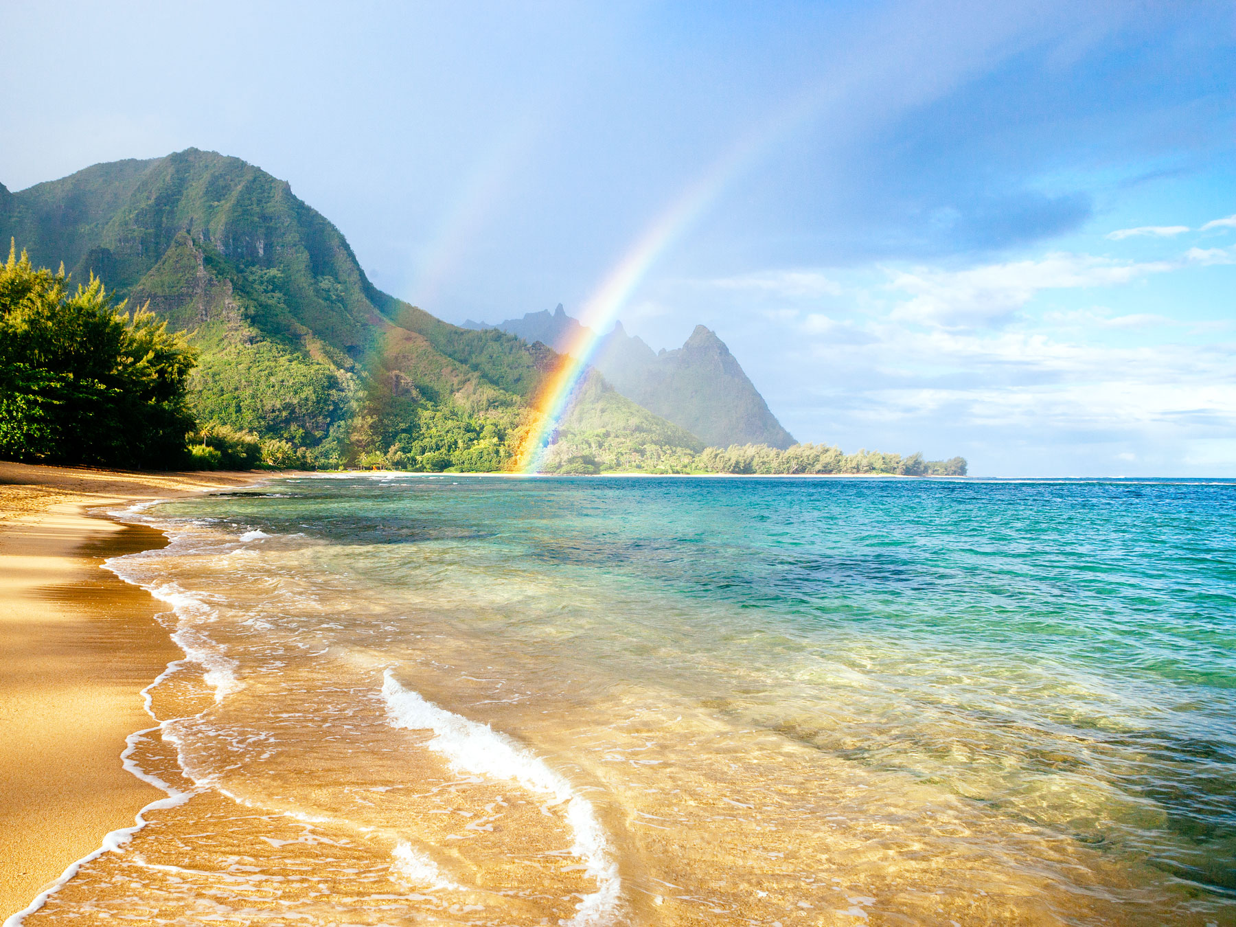Rainbow off the coast of Kauai