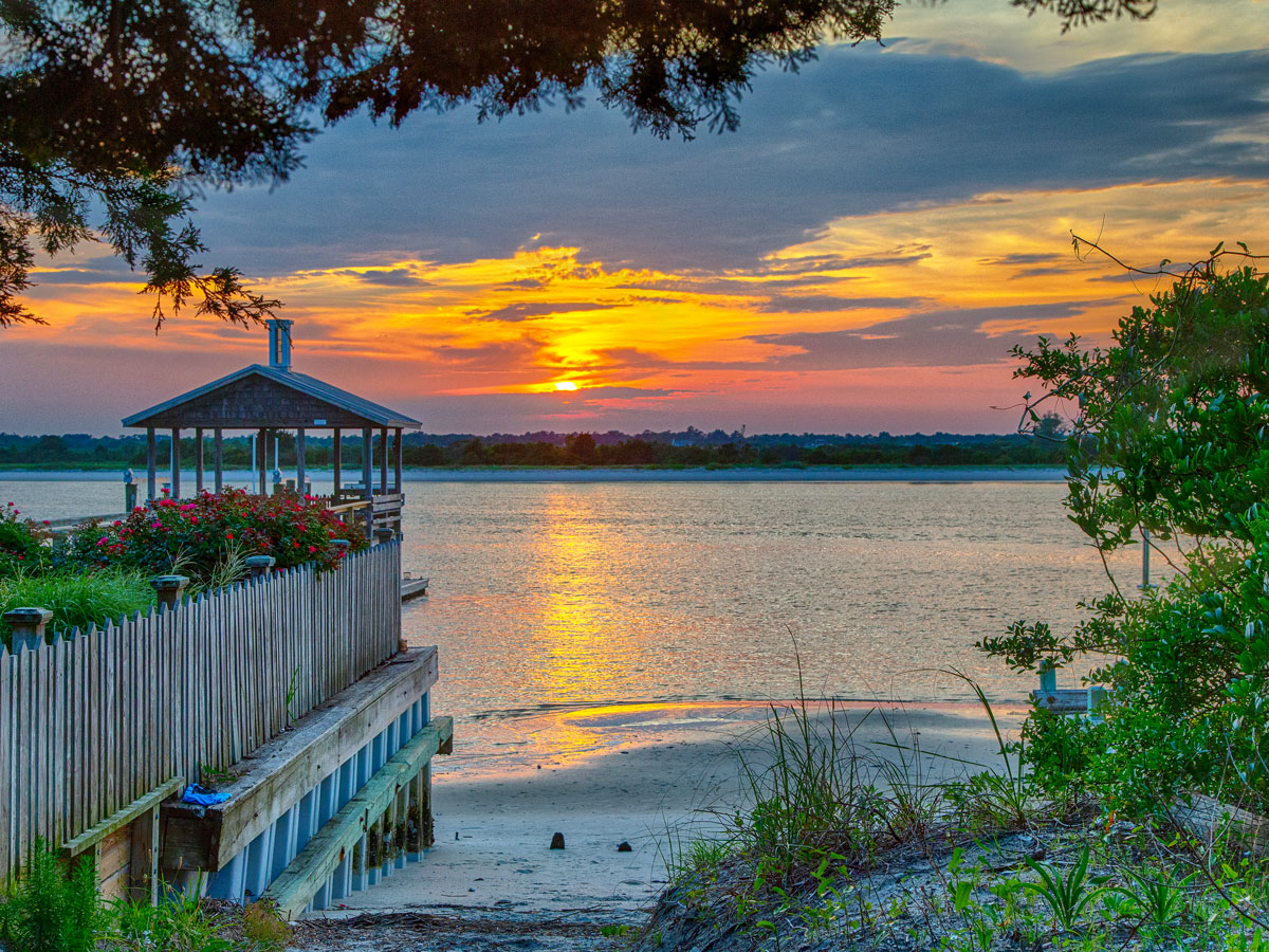 Sunset over Wrightsville Beach, North Carolina