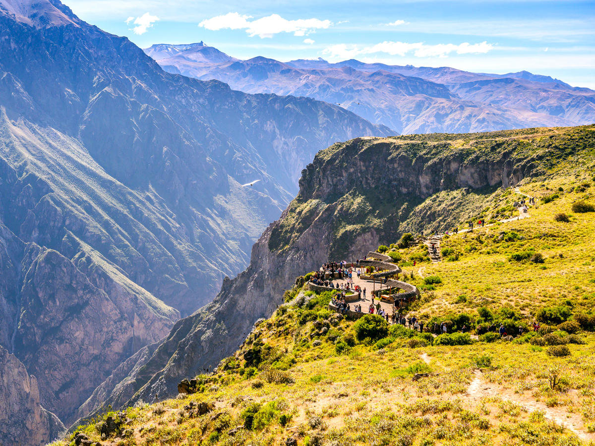 Overlook of Peru's Colca Canyon