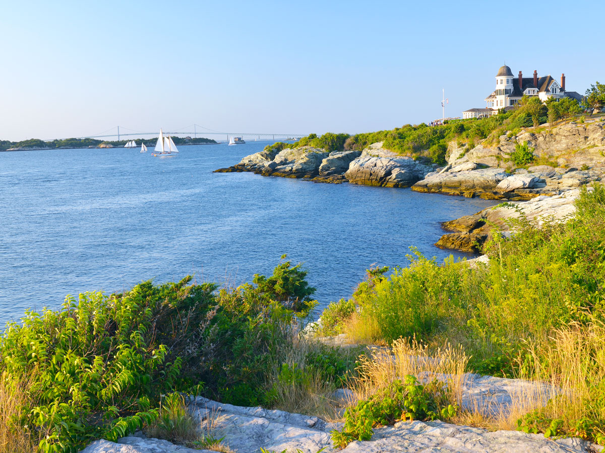 Coastline of Newport, Rhode Island