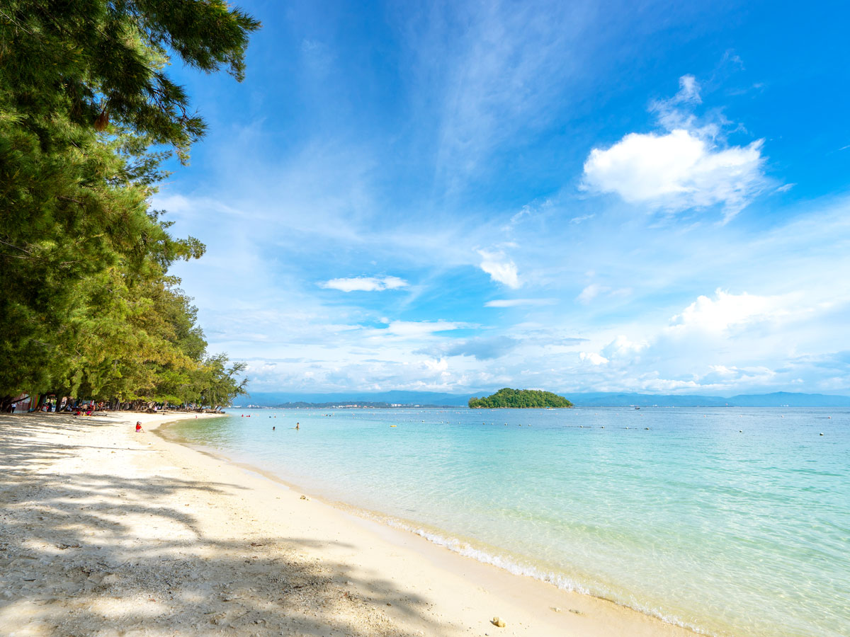 Sandy beach along the South China Sea
