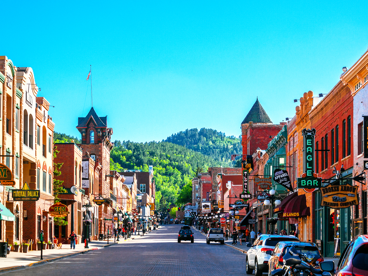 Main street in Deadwood, South Dakota