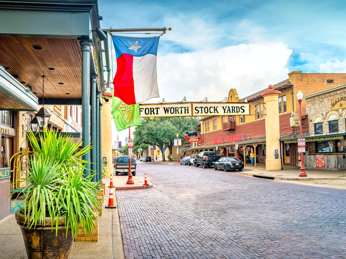 Fort Worth Stock Yards in Fort Worth, Texas