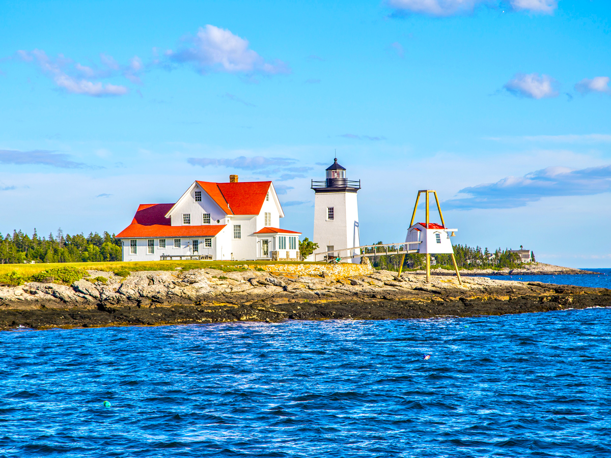 A lighthouse in Camden, Maine