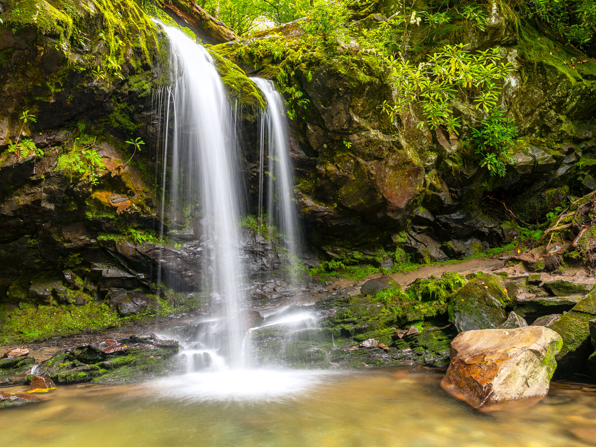 Grotto Falls in Great Smoky Mountains National Park