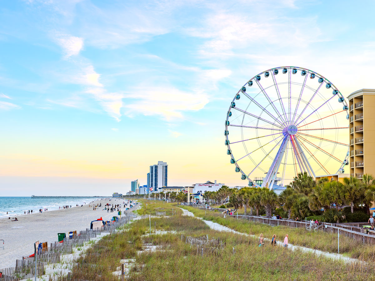 Ferris wheel overlooking Myrtle Beach