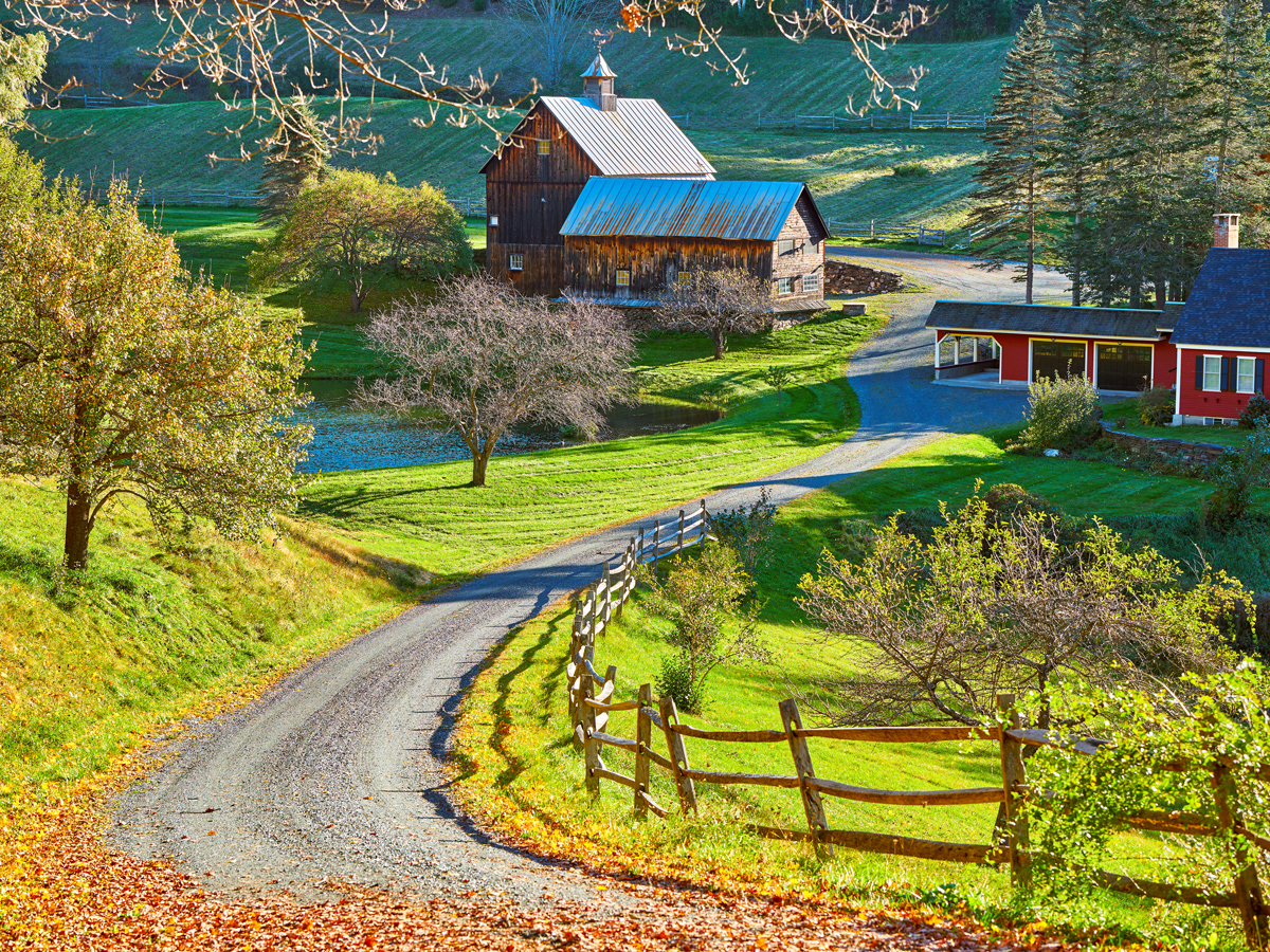 A farm in Woodstock, Vermont