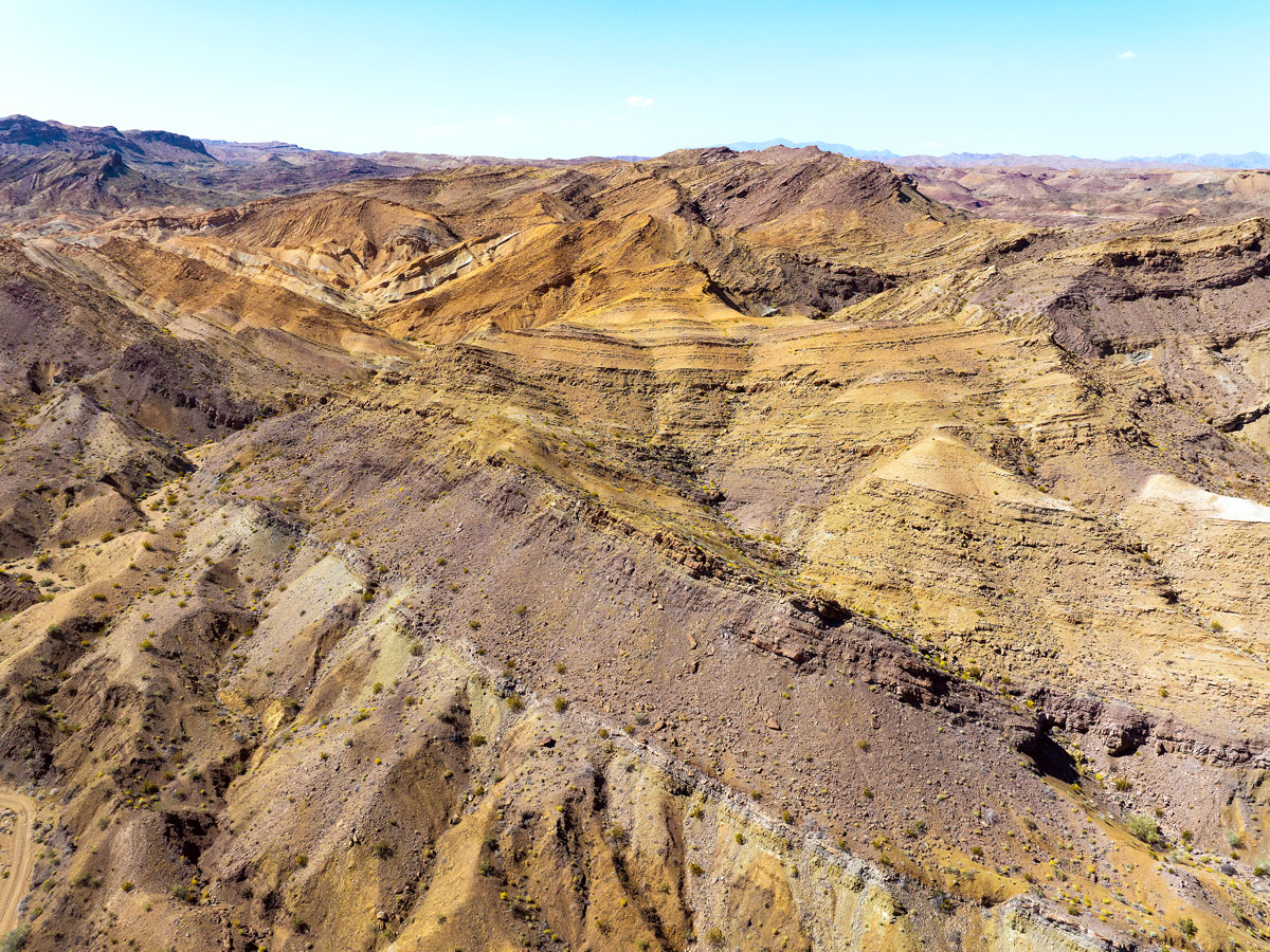 Mountainous landscape of Chuckwalla National Monument in California