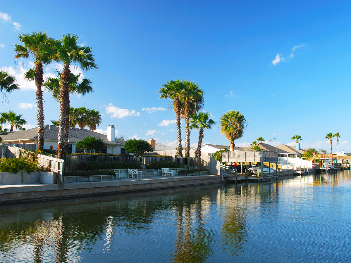 Waterfront homes in Corpus Christi, Texas