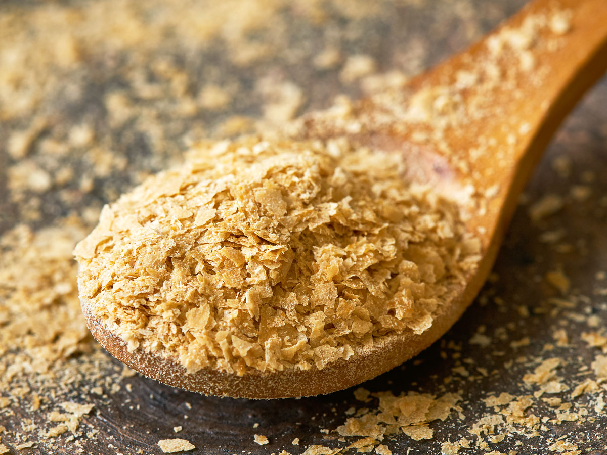 Spoonful of yeast flakes
