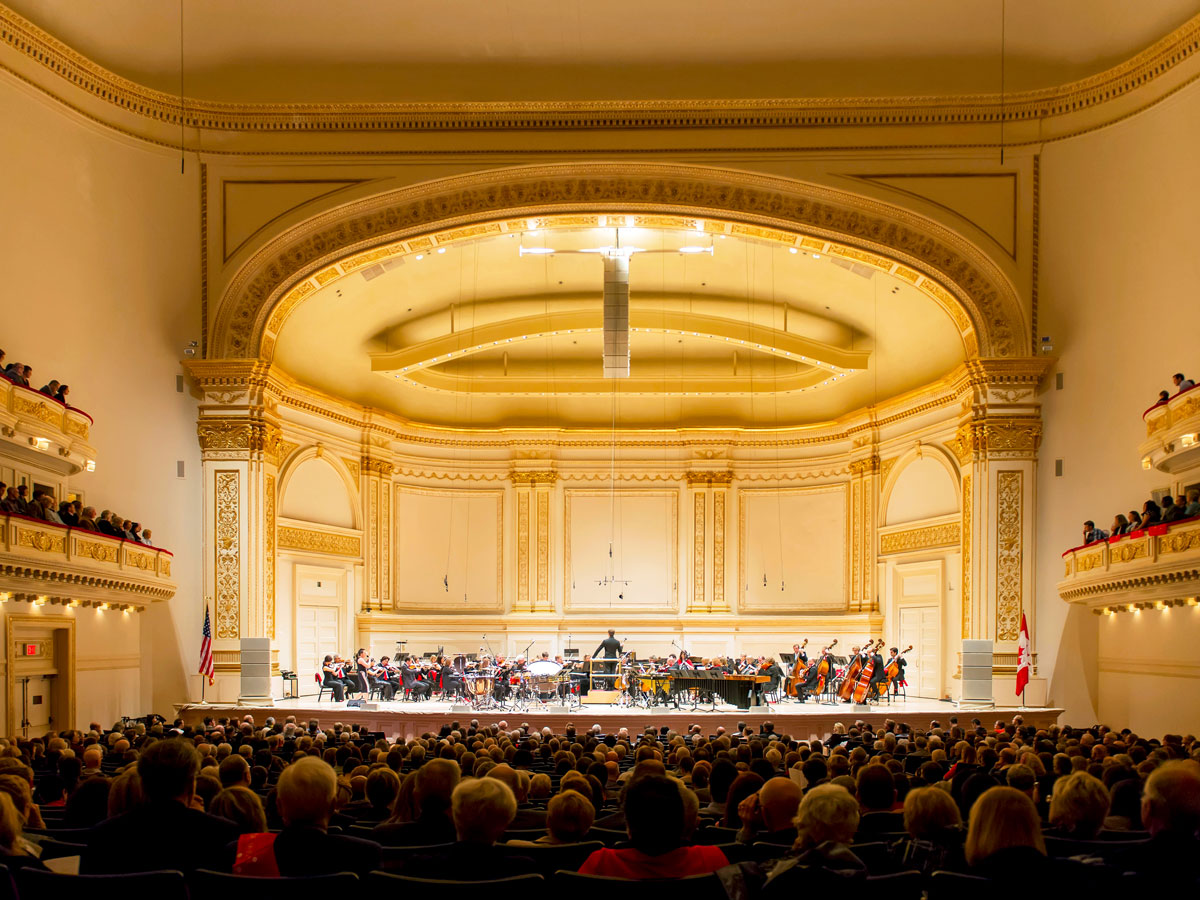 Performance at Carnegie Hall in New York City
