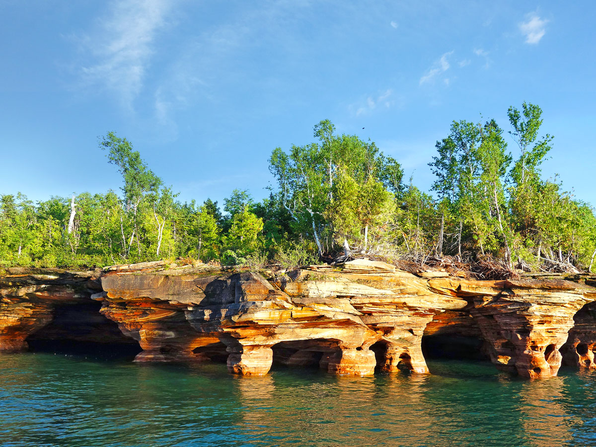 Caves along the Apostle Islands National Lakeshore, Wisconsin
