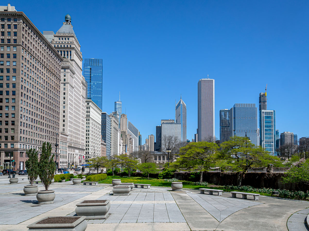 Park in downtown Chicago, Illinois