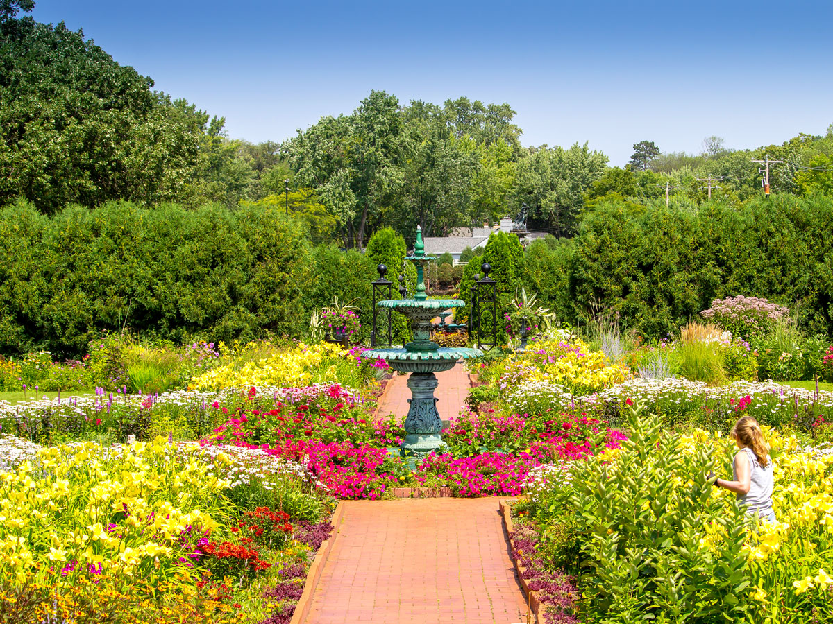 Gardens and fountain St. Cloud, Minnesota