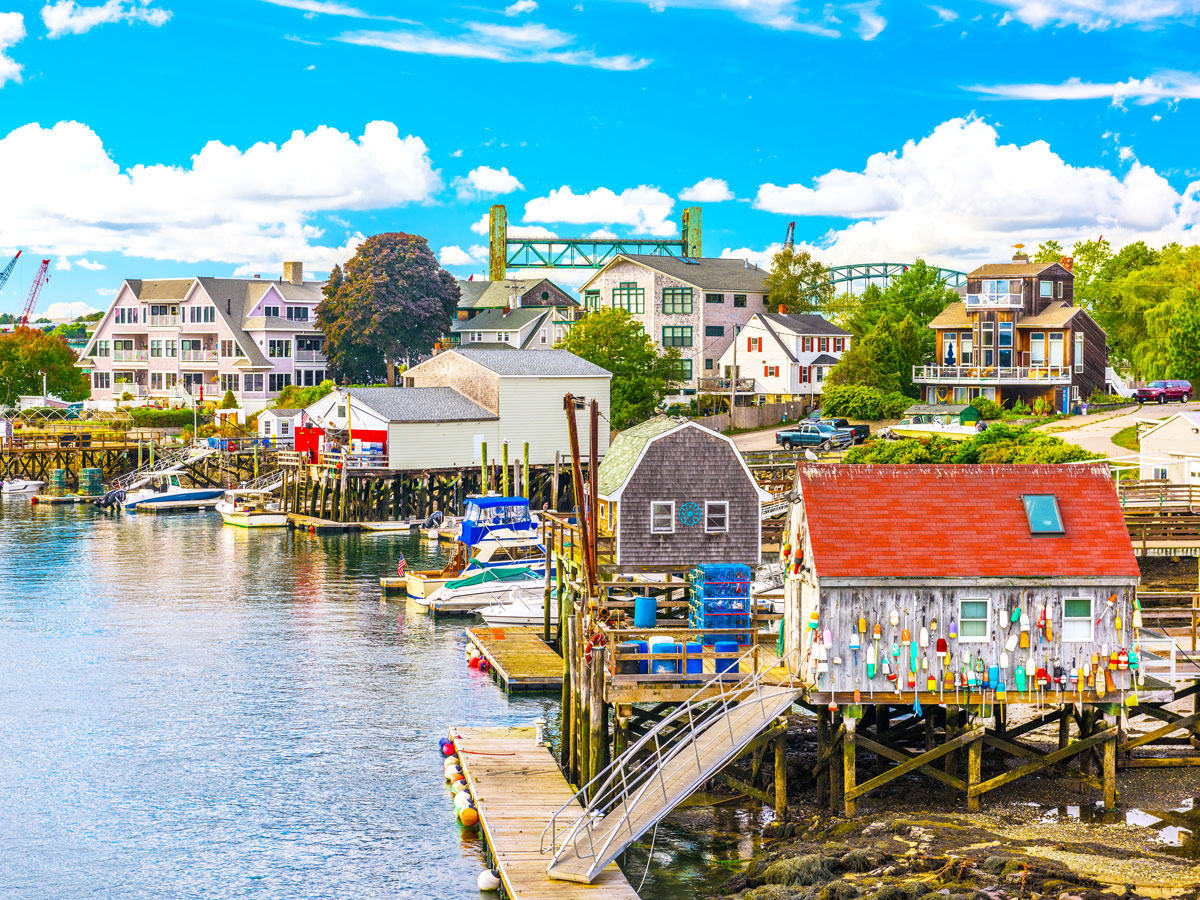 Waterfront buildings in Portsmouth, New Hampshire