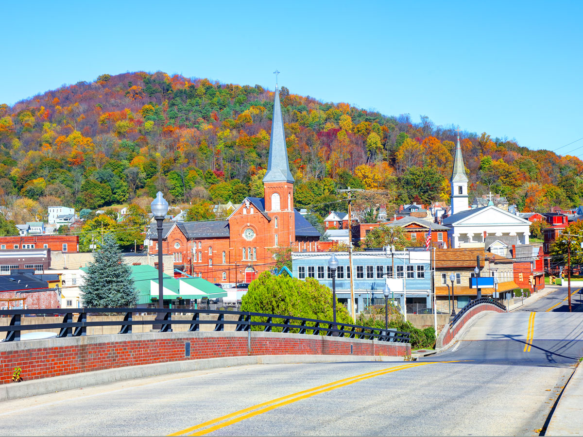 Cumberland, Maryland, in autumn