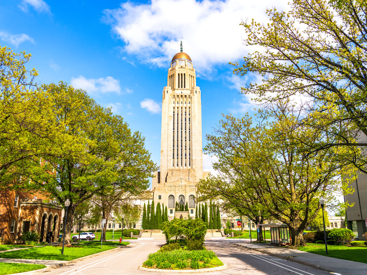 Nebraska State Capitol in Lincoln