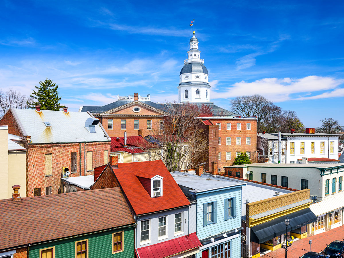 Cityscape of Annapolis, Maryland