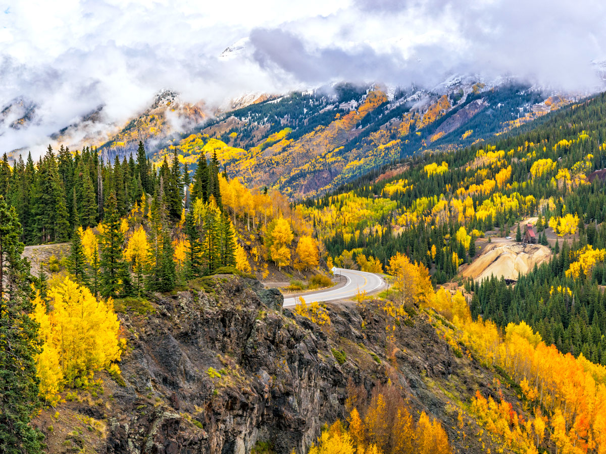 Fall foliage in the San Juan Mountains of western Colorado
