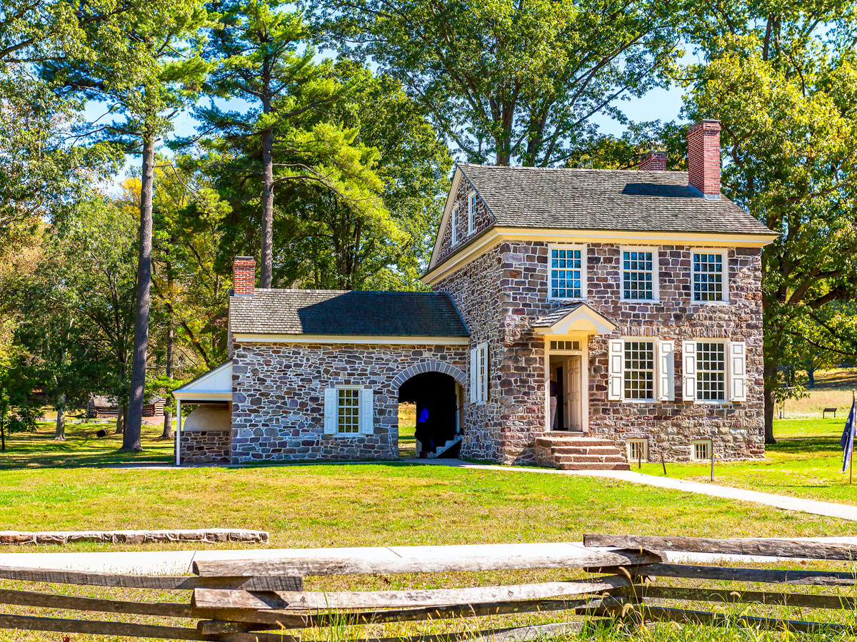 George Washington's headquarters at Valley Forge National Historical Park in Pennsylvania