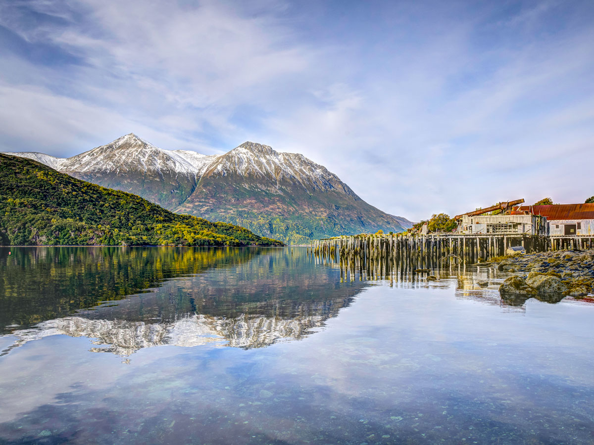 Abandoned structures on Kodiak Island, Alaska