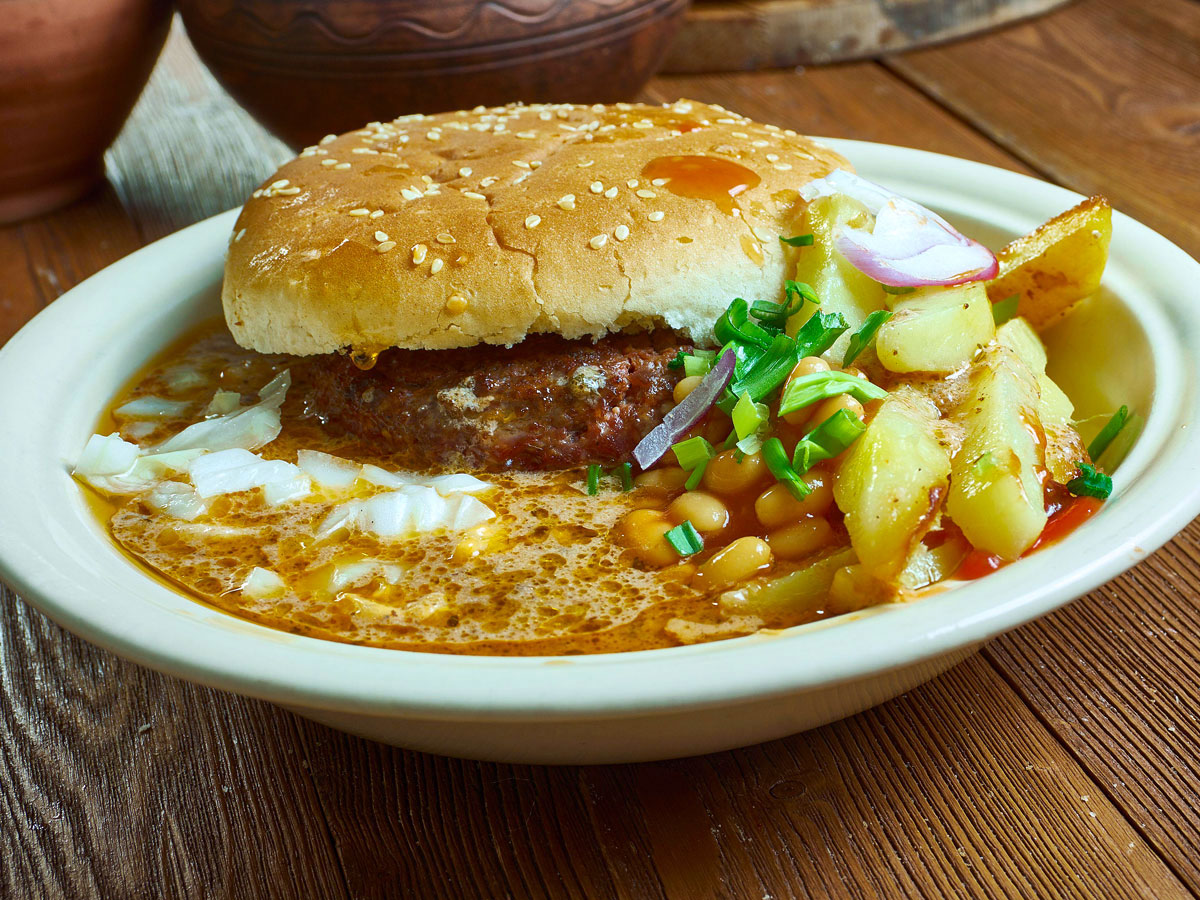 A plated slopper, specialty of Pueblo, Colorado