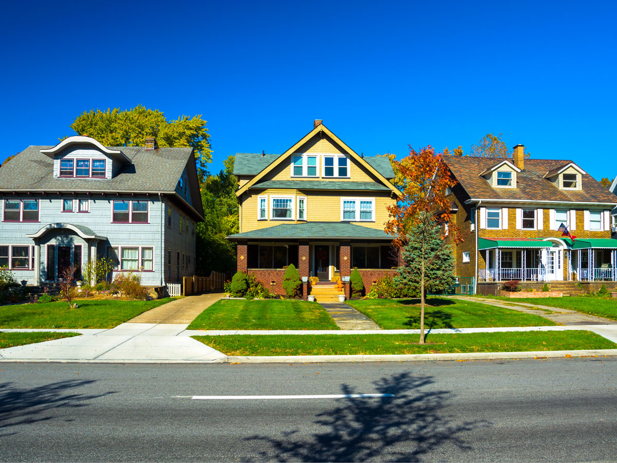 Residential neighborhood in Cleveland, Ohio
