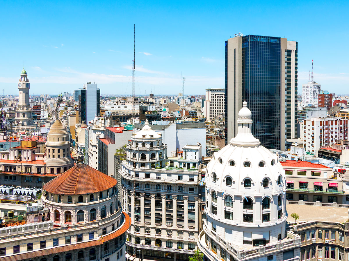 Aerial view of Buenos Aires, Argentina