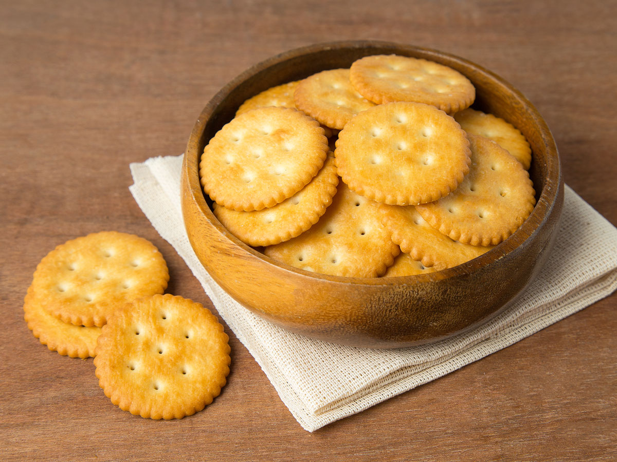 Bowl of Ritz crackers