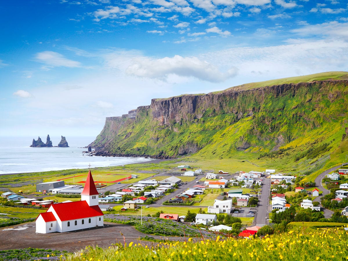 Seaside village in Iceland