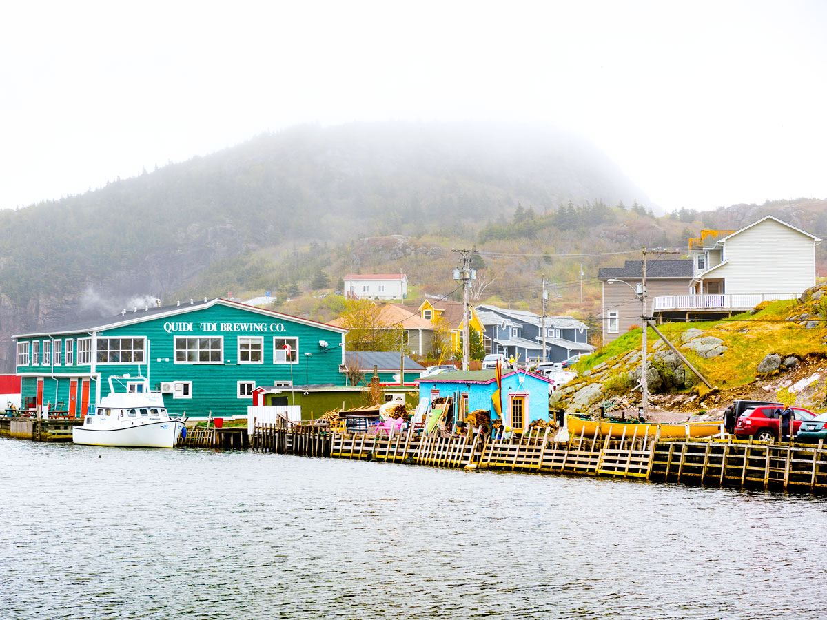 Fog over coastline of St. John's, Newfoundland and Labrador, Canada