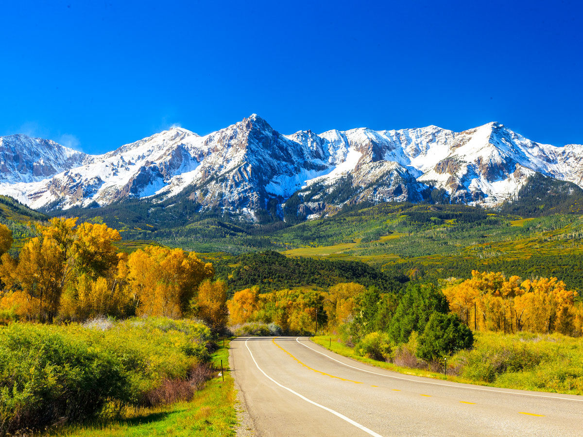 Mountain road in Colorado