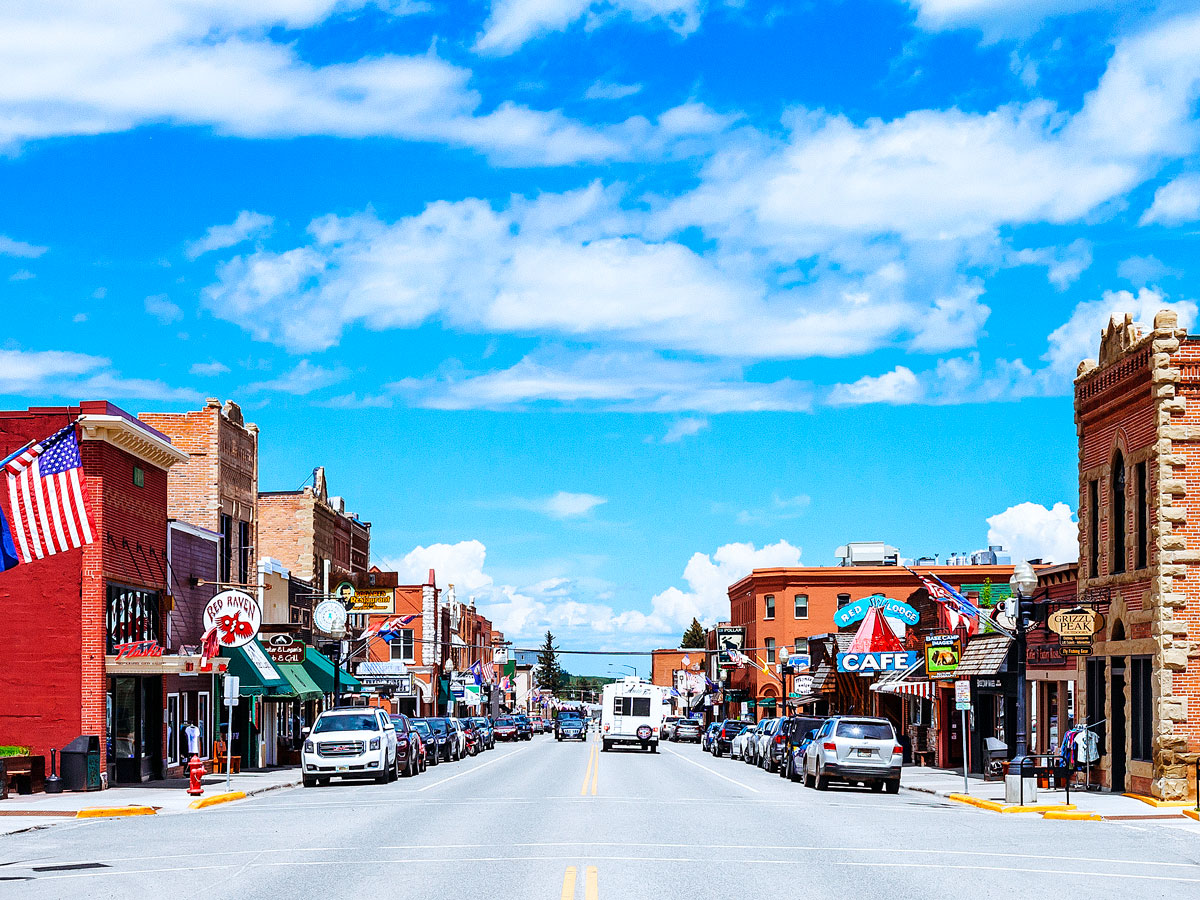 Main street in Red Lodge, Montana