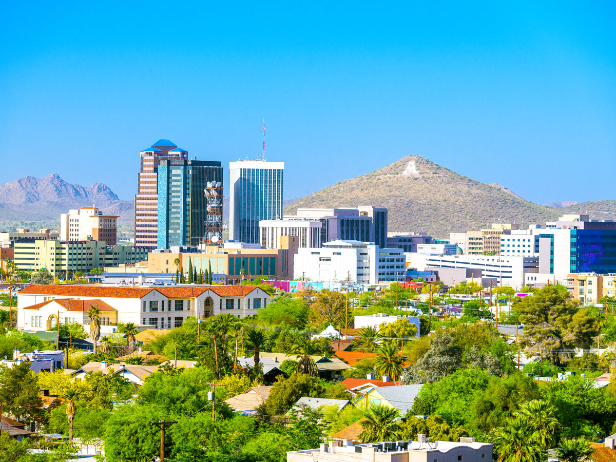 Cityscape of Tucson, Arizona