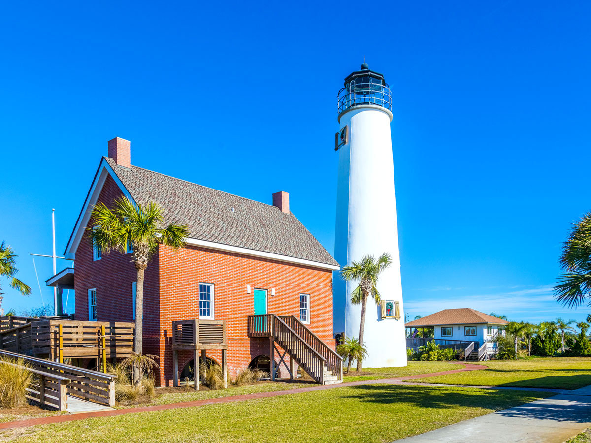 Lighthouse on St. George Island, Florida